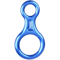 TRIWONDER Descensor de Escalada Aluminio Anillo 35KN Rappel Figura 8 Accesorio Escalada al Aire Libre